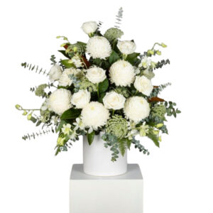 White Rose & Chrysanthemum Arrangement