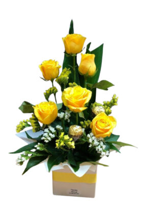 Sunshine Yellow Rose Box