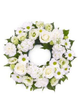 White Remembrance Wreath