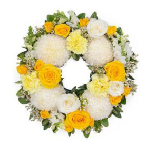 Golden Tribute Wreath