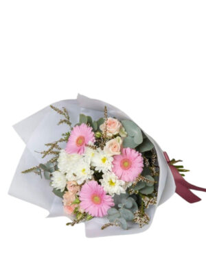 Pastel Charm Hand-Tied Bouquet